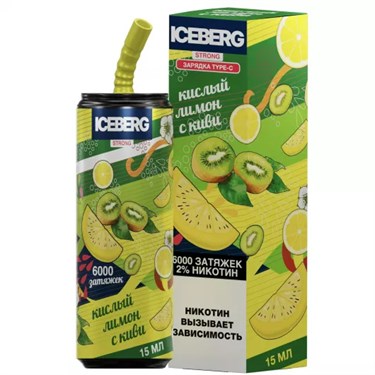ICEBERG XXL 6000 - Кислый лимон с киви - фото 10792