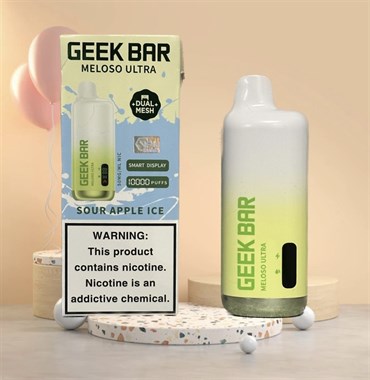 Geek Bar Meloso Ultra 10000 - Зелёное яблоко-холодок 4118 - фото 11068