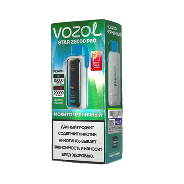 VOZOL  PRO 26000 - Мохито черничный 4924 - фото 12229