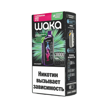 WAKA FT 38000 HARD Микс ягод + лимонная содовая 5516 - фото 13245