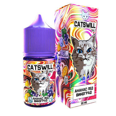 Жидкость Catswill Salt – Ананасовый сироп с виноградом лед 30мл 5859 - фото 13987