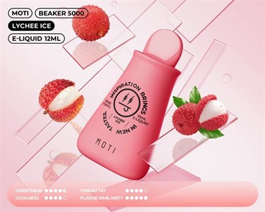 MOTI Beaker 5000 - Lychee Ice - фото 7056