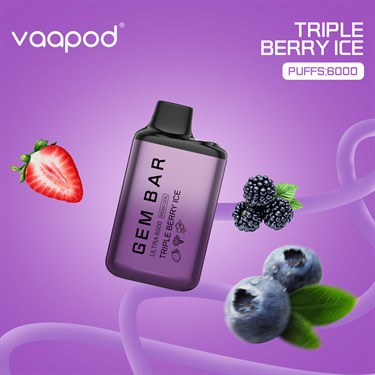 VAAPOD GEM BAR 6000 - TRIPLE BERRY ICE - фото 9998