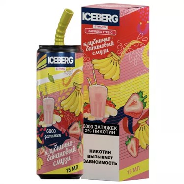 ICEBERG XXL 6000 - Клубнично банановый смузи
